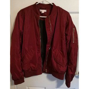 H&M red bomber jacket - size S